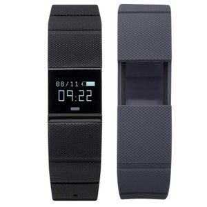 iTech Pulse Activity Tracker Distance and Sleep Monitor - Grey Black